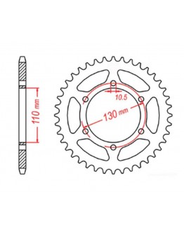 Pinion spate MTX - 504 41 KAWASAKI GPZ 500S 94-05 (JTR486.41) (pas 520)