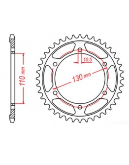 Pinion spate MTX - 241 47 YAMAHA R1 '09-'14, FZ6 '04-'09, R6 '03-'10 (+1) (JTR479.47) (pas 530)