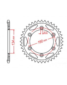 Pinion spate MTX - 4399 40 HONDA CBR 1000 RR '04-'05, VTR 1000SP1/SP2 '00-'06 (JTR1306.40) (pas 530)