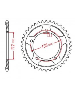 Pinion spate MTX - 4384 43 HONDA NC 700/750S '12-'19, NC 700/750X '12-'19 (JTR1316.43) (pas 520)