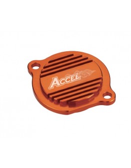 Capac filtru ulei ACCEL KTM SXF/EXCF 400/450/520/525 '99-'07, SXF/EXCF 250 '06-'12 culoare portocaliu