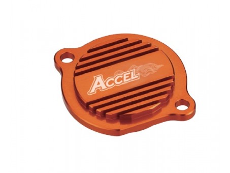 Capac filtru ulei ACCEL KTM SXF/EXCF 400/450/520/525 '99-'07, SXF/EXCF 250 '06-'12 culoare portocaliu