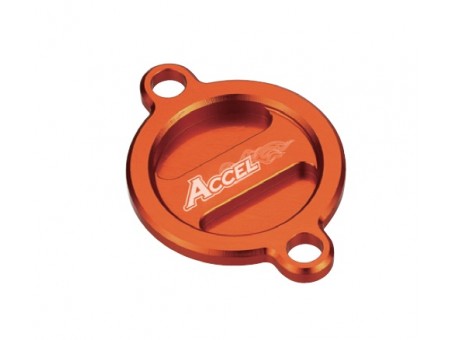 Capac filtru ulei ACCEL KTM EXC 400/450/530 '08-'11, SXF 450/505 '07-'12, SXF 350 '11-'19 culoare portocaliu