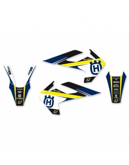 Kit grafic BLACKBIRD HUSQVARNA FC/TC '16-'18, TE/FE '17-'19 DREAM 4 culoare Albastru Galben