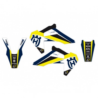 Kit grafic BLACKBIRD HUSQVARNA TC/FC '19-'22, TE/FE '20-'23 DREAM 4 culoare Albastru Galben