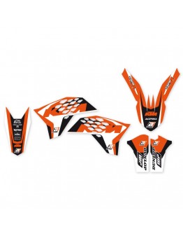 Kit grafic BLACKBIRD KTM EXC/EXC-F '08-'11, SX/SX-F 125 '07-'10 DREAM 4 culoare Portocaliu Negru