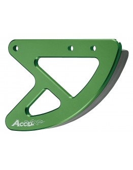 Protectie disc spate  ACCEL spate KAWASAKI KXF 250/450 '05-'17, KX 125/250 '05-'08 (aluminiu), culoare verde