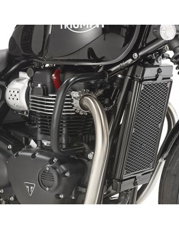 Crash bar moto KAPPA - TRIUMPH Bonneville T100 (17-19), Bonneville T120 (16-19), Street Twin 900 (16-19) Negru