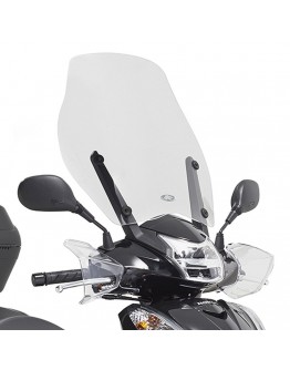 Parbriz moto KAPPA - HONDA SH 300i (15-19) 51,5 x 49 CM Transparent