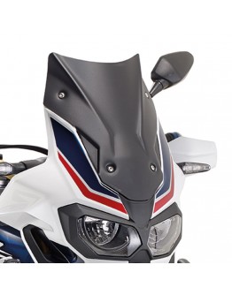 Parbriz moto KAPPA - HONDA CRF 1000L Africa Twin (16-19), CRF 1000L Africa Twin Adventure Sports (18-19) 40 x 31 CM Negru MATT