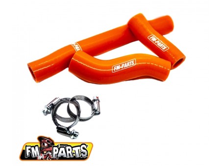 Kit furtune radiator silicon FM-Parts KTM / HUSQVARNA 250/300 '17-'19 Culoare Portocaliu