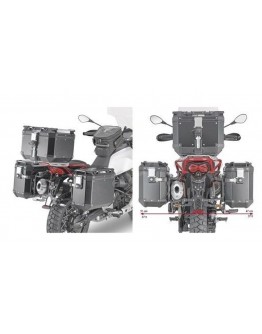 Suport pentru genti laterale KAPPA montare rapida MONOKEY CAM SIDE MOTO GUZZI V85 TT '19-'22 - compatibil cu KFR K'FORCE ALU