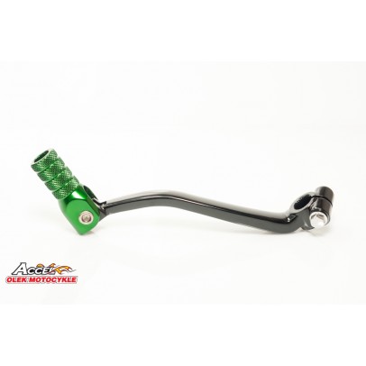 Pedala schimbator KAWASAKI KXF 250 '09-'18 aluminiu culoare negru, capat verde (13156-0124)