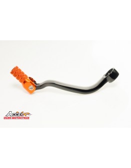 Pedala schimbator KTM 4T SXF/EXCF 250/450/520/525/530, EXCF 350 aluminiu culoare negru, capat portocaliu (LCA4301)