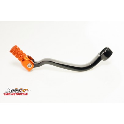 Pedala schimbator KTM 4T SXF/EXCF 250/450/520/525/530, EXCF 350 aluminiu culoare negru, capat portocaliu (LCA4301)