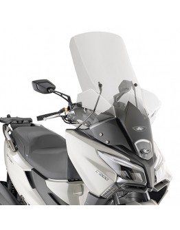 Parbriz moto KAPPA - KYMCO X-Town 125-300 City (20) Transparent 97 x 66 cm - necesar Kit montaj D6115KITK