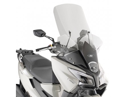 Parbriz moto KAPPA - KYMCO X-Town 125-300 City (20) Transparent 97 x 66 cm - necesar Kit montaj D6115KITK