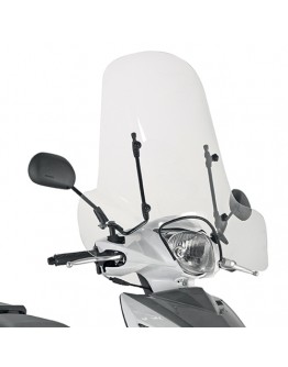 Parbriz moto KAPPA - KEEWAY / PIAGGIO / PEUGEOT / SYM / SUZUKI 50,8X66 CM Transparent (107A) - fara montura