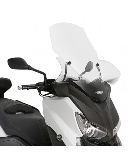 Parbriz moto KAPPA - YAMAHA X-MAX 125-250 (14), X-MAX 400 (13-14) 73 X 59 CM Transparent - necesar Kit montaj D2111KIT