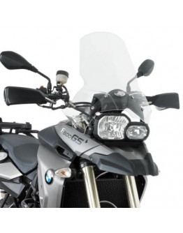 Parbriz moto KAPPA - BMW F 650 GS / F 800 GS (08-17), F 700GS (13-17) 44X46 CM Transparent - necesar Kit montaj D333KITK