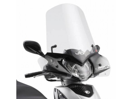 Parbriz moto KAPPA - KYMCO People GTi 125-300 (10-18) 53 x 72 Transparent - necesar Kit montaj A443AK