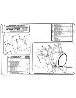 Suport parbriz KAPPA - HONDA VT 750C '99-'02-