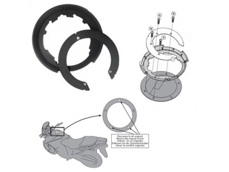 Suport geanta rezervor TANKLOCK KAPPA - DUCATI MULTISTRADA 1200 10-11, BMW K 1200R, 1200RS, R1250GS