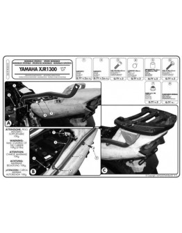 Suport pentru topcase KAPPA - YAMAHA XJR 1300 (07-14) (placa nu este inclusa)