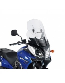 Parbriz moto KAPPA - SUZUKI DL 650/1000 V-STROM (04-11), KAWASAKI KLV 1000 (04-09) Airflow reglabil Transparent