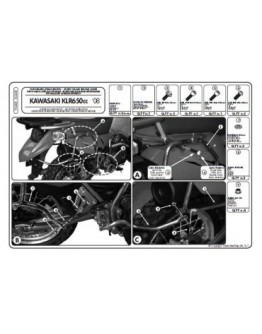 Suport pentru topcase KAPPA - KAWASAKI KLR 650 (07-15) (placa nu este inclusa)