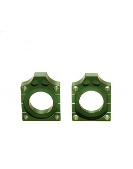 Intinzator roata spate ACCEL cu surub KAWASAKI KXF 250 '17-18 culoare verde set 2 bucati