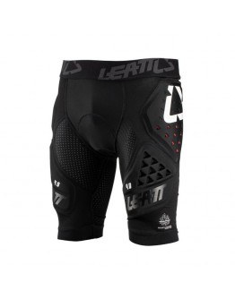 Pantaloni scurti cu protectii LEATT Impact Shorts 3DF 4.0 - Negru/Alb