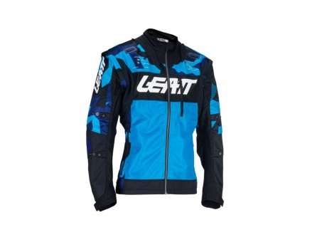 Geaca Offroad Leatt Moto 4.5 X-Flow Blue - Albastru/Negru