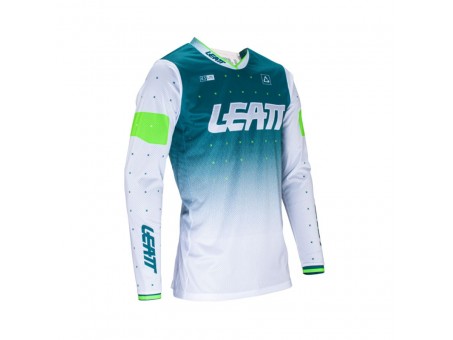 Tricou Offroad Leatt Moto 4.5 Lite Acid - Verde/Alb