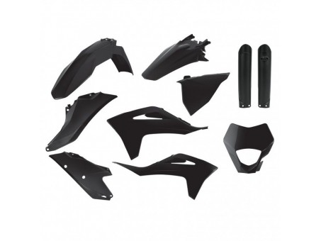 Kit plastice POLISPORT - GAS GAS EC 250/300 TPI '21-22; EC-F 250/350 '21-22 - Negru