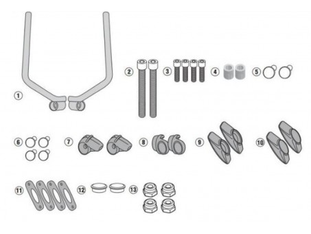 Suport parbriz KAPPA - 7407AK si 7407ASK DUCATI Scrambler 400 (16-19), Scrambler Icon 800 (15-19)