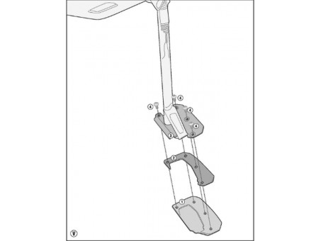 Extensie talpa cric lateral KAPPA - DUCATI Multistrada 950 S (19), Multistrada Enduro 1260 (19)