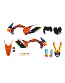 Kit grafic BLACKBIRD KTM SX/SX-F '13-'15, EXC/EXC-F '14-'16 REPLICA TROPHY 22 culoare Negru Portocaliu