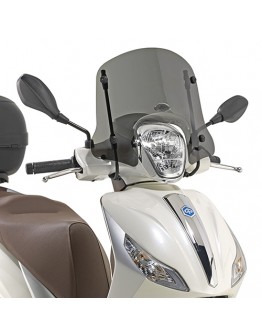 Parbriz moto KAPPA - PIAGGIO Medley 125-150 (16-19) 22,5 x 44 CM Fumuriu - necesar Kit montaj A5606AK