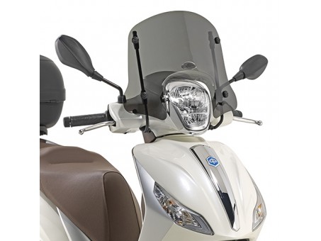 Parbriz moto KAPPA - PIAGGIO Medley 125-150 (16-19) 22,5 x 44 CM Fumuriu - necesar Kit montaj A5606AK