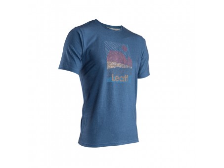 Tricou Leatt Core Denim - Albastru