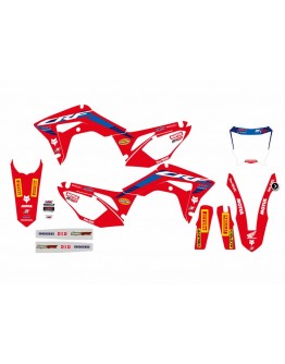 Kit grafic BLACKBIRD HONDA CRF 250R '18-'21, CRF 450R '17-'21, CRF 450X '17-'24 HONDA REPLICA TEAM HRC 23