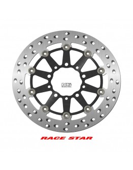 Disc frana fata NG -  RACE STAR PREMIUM KAWASAKI ER 6N/F '05-'17, ZX-6/ZX-6R 600 NINJA '05-'18, ZX-6R 636 '22, (298X80X5MM) (5X8,45/10,25MM) flotant (centru aluminiu, racire imbunatatita)