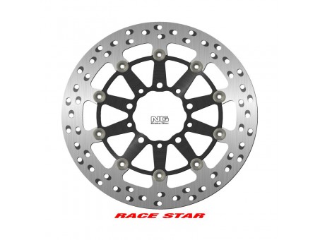 Disc frana fata NG -  RACE STAR PREMIUM KAWASAKI GTR 1400 '07-'18, ZX-10R NINJA '11-'15, ZX-6/ZX-6R NINJA '13-'17, Z 1000 '14-'20, Z 800 '13-'17, ZX-14 '07-'16, ZZR 1400 '06-'17 (310X80X5MM) (5X8,45/10,25MM) flotant (centru aluminiu, POLEP