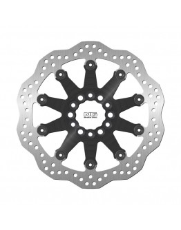 Disc frana fata NG -  SUZUKI VS 1400 INTRUDER '87-'10, VS 750 INTRUDER '85-'91, VS 800 INTRUDER '91-'04, VS 600 INTRUDER '91-'04 (296X57X5MM) (6X10,25/8,25MM) WAVE flotant