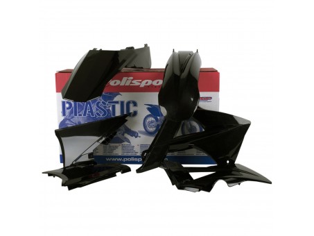 Kit plastice POLISPORT - GAS GAS EC/EC-E 125 '10; EC/EC-E 200 '10; EC/EC-E 250 '10; EC-EC-E 300 '10 EC/EC-F '10 - Negru