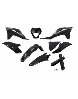 Kit complet plastice UFO (FULL KIT) GAS GAS EC / EC-F 250 / 300 / 350 '21-'23 culoare Negru