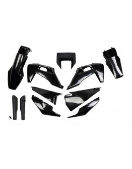 Kit complet plastice UFO (FULL KIT) HUSQVARNA TX / TE 125 / 150 / 250 / 300 '20-'22, FE 250 / 350 / 450 / 501 '20-'23 culoare Negru