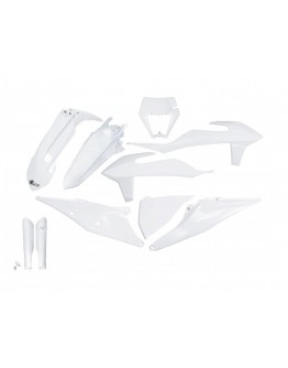 Kit complet plastice UFO (FULL KIT) KTM EXC 125 '20-'21, EXC 250 / 300 TPI '20-'23, EXC-F 250 / 350 / 450 / 500 '20-'23 culoare OEM Alb