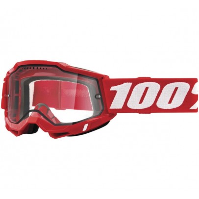 Ochelari 100% Accuri 2 Enduro Moto Red - Rosu/Alb